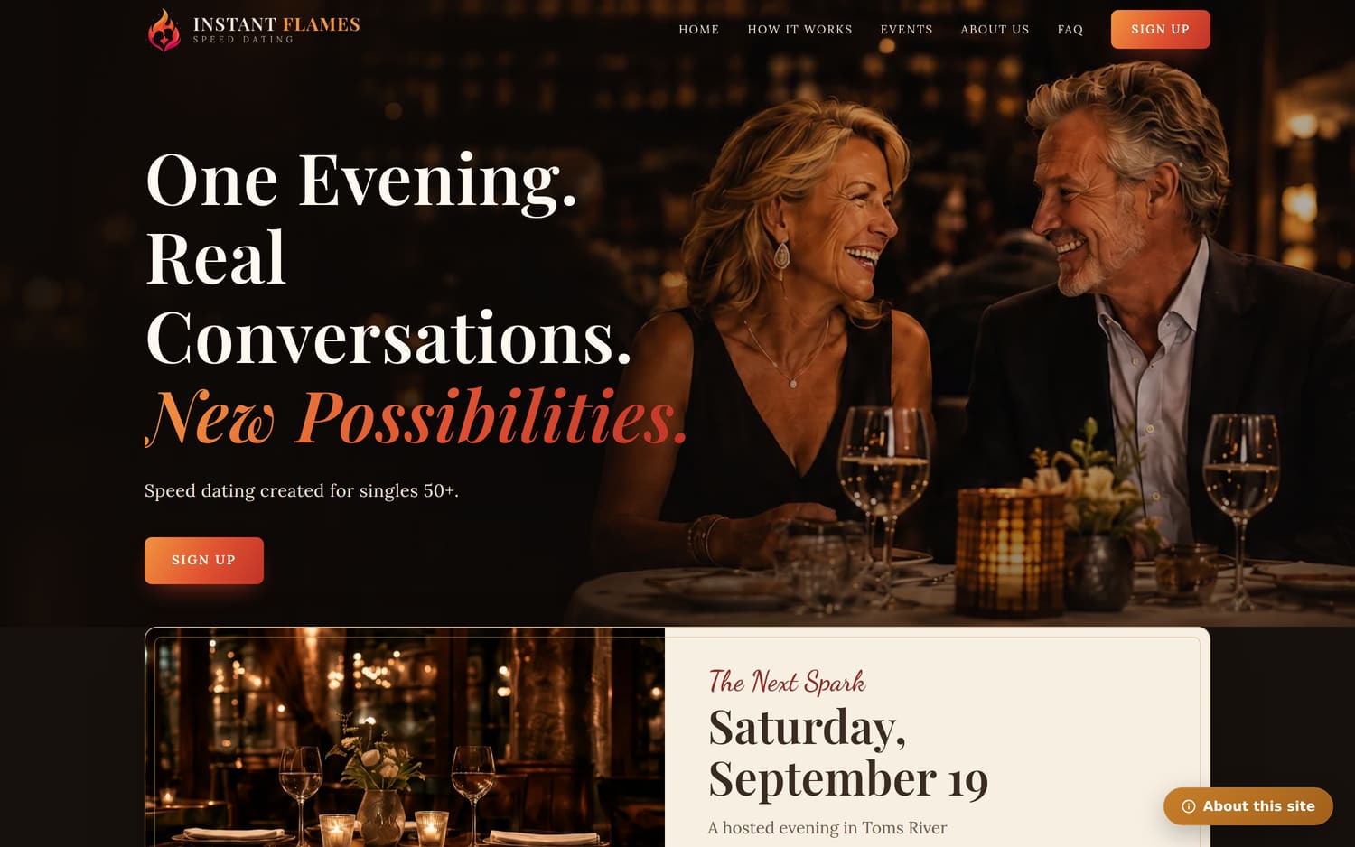Instant Flame Speed Dating: demo
